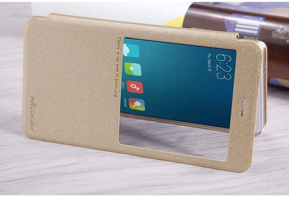 Чехол для XIAOMI RedMi Note 4X чехол Nillkin блестящий Hongmi 4x защитный телефона флип-Чехлы