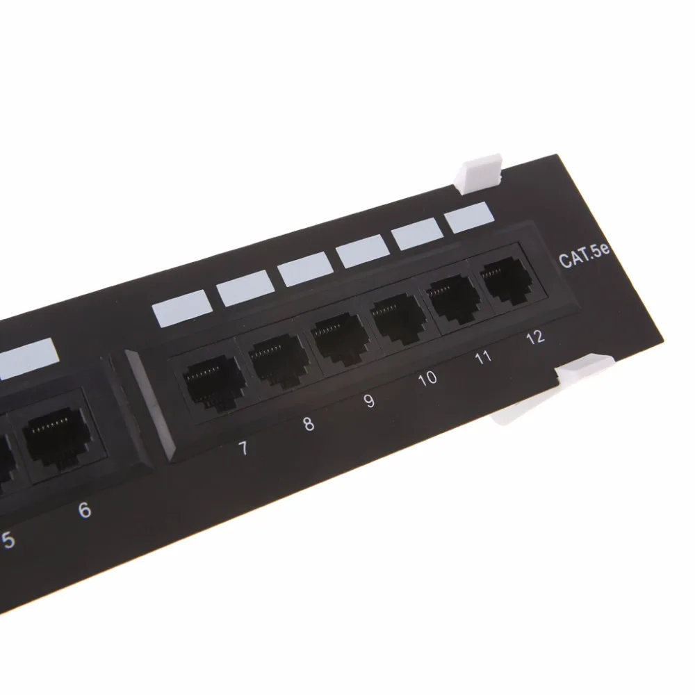 Патч-панель CAT5 CAT5E с 12 портами сетевое настенное крепление RJ45 кронштейн для