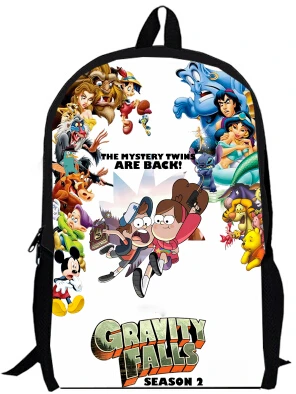 Рюкзак для мальчиков и девочек 15 дюймов двухслойный на заказ с героями