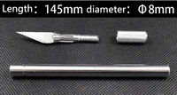 hot metal scalpel knife non slip tools kit cutter engraving craft knives 6pcs blade mobile phone laptop pcb diy repair