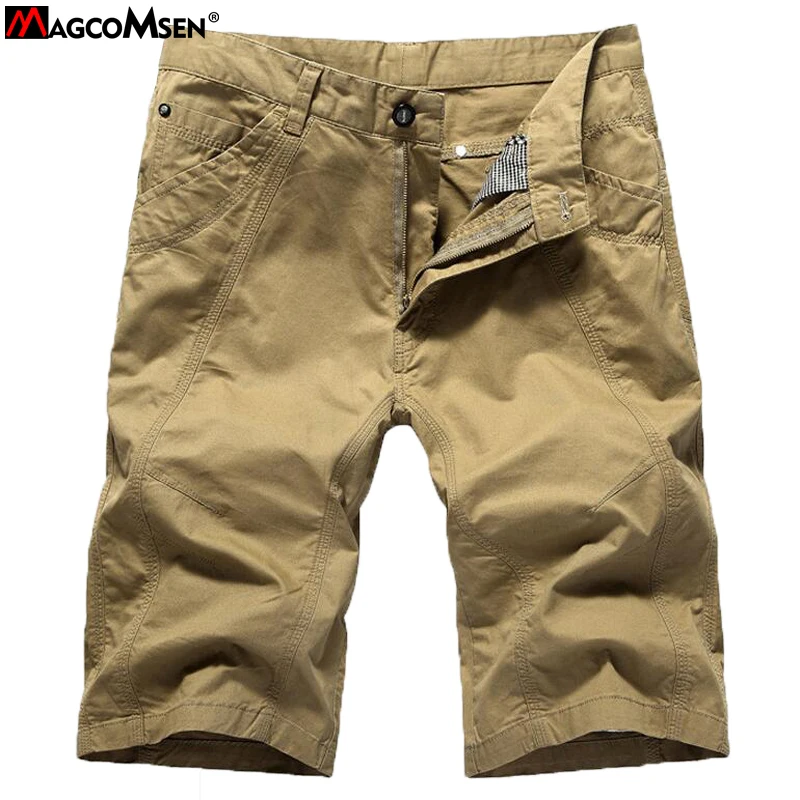 MAGCOMSEN шорты мужские летние хлопковые шорты пляжные шорты дышащие мужские повседневные шорты 29-44 размера плюс мужские бермуды AG-SSFC-08