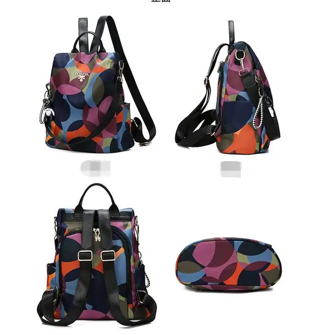 Camouflage Graffiti Waterproof Oxford Women Backpack Anti theft Women travel bag Famous Brand Ladies Large Capacity schoolbag