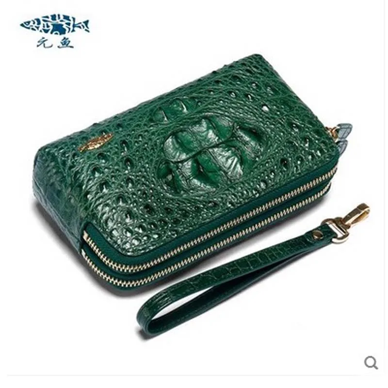 

yuanyu new crocodile wallet crocodile leather women crocodile bag real crocodile leather women purse women clutches bag