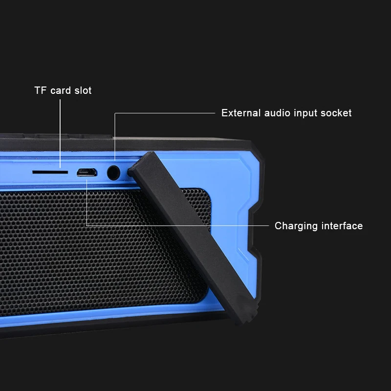 Bluetooth Колонка FELYBY водонепроницаемый плеер/ударопрочный сабвуфер встроенный