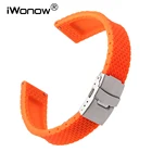 Ремешок для часов, из силиконовой резины, для Huawei Watch Fit Honor S1 Asus ZenWatch 2 Woman WI502Q, оранжевый