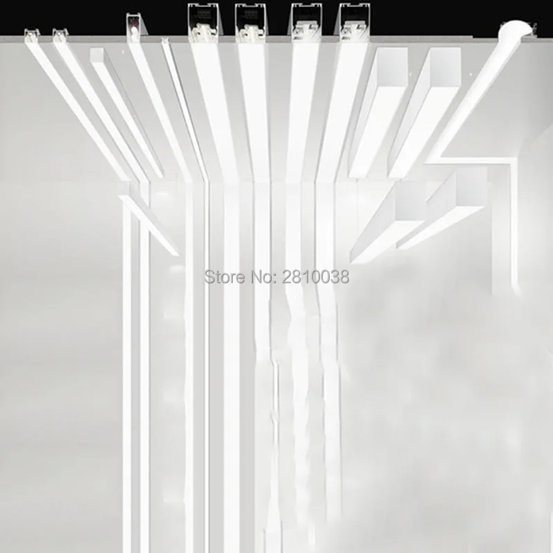 Комплекты/лот 30X2 м алюминиевые светодиодные каналы с высоким покрытием 37 мм