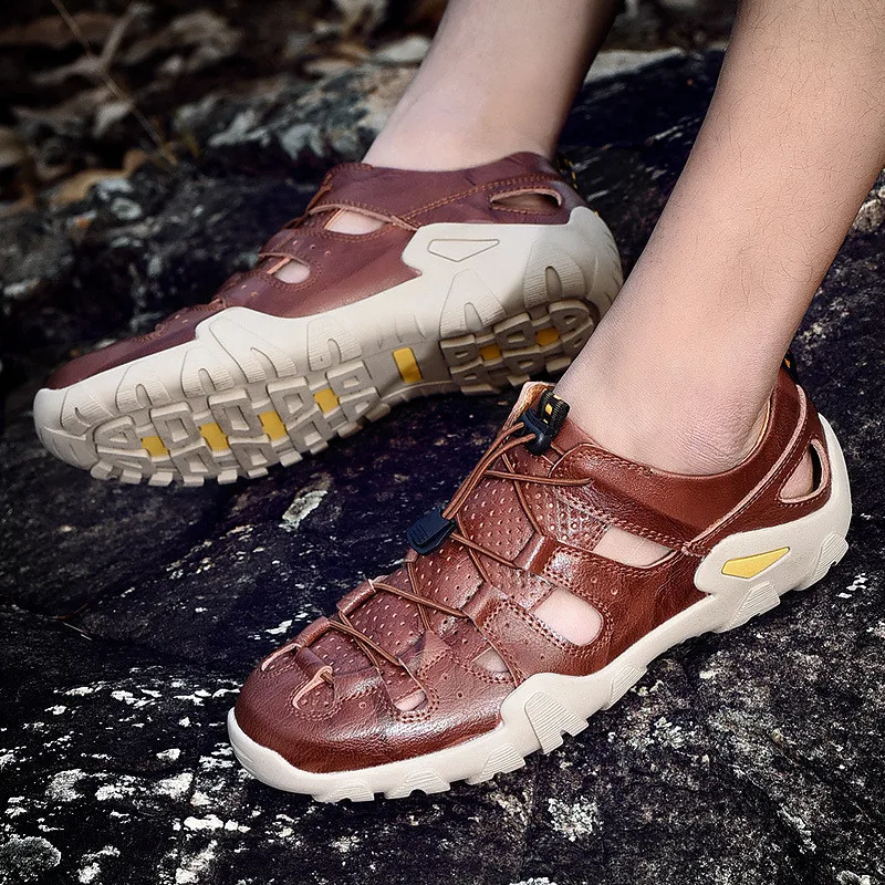 2019 Новая мужская обувь Летняя уличная пляжная дышащая повседневная специальная