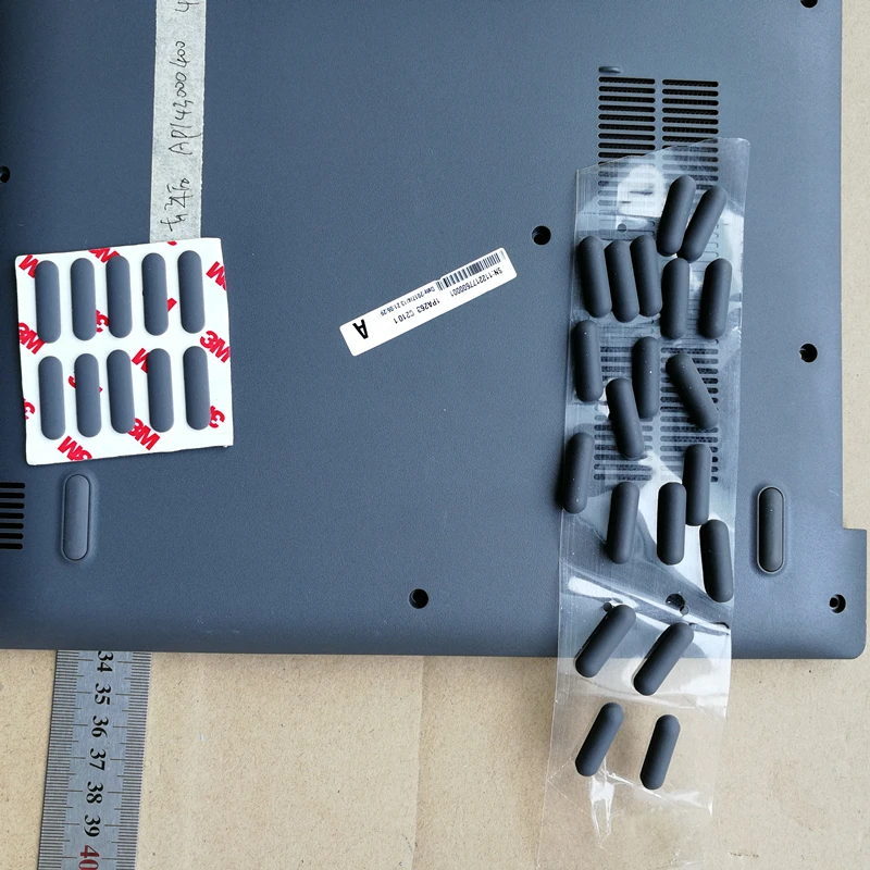 Серый цвет 2 шт резиновый чехол для ноутбука lenovo ideapad 320-15 320-14 320-17 5000-15 14 17
