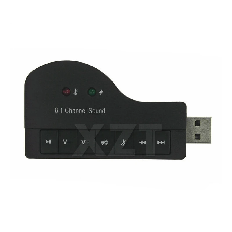 Внешняя звуковая карта в форме пианино USB 2 0 8 1 каналов | Компьютеры и офис