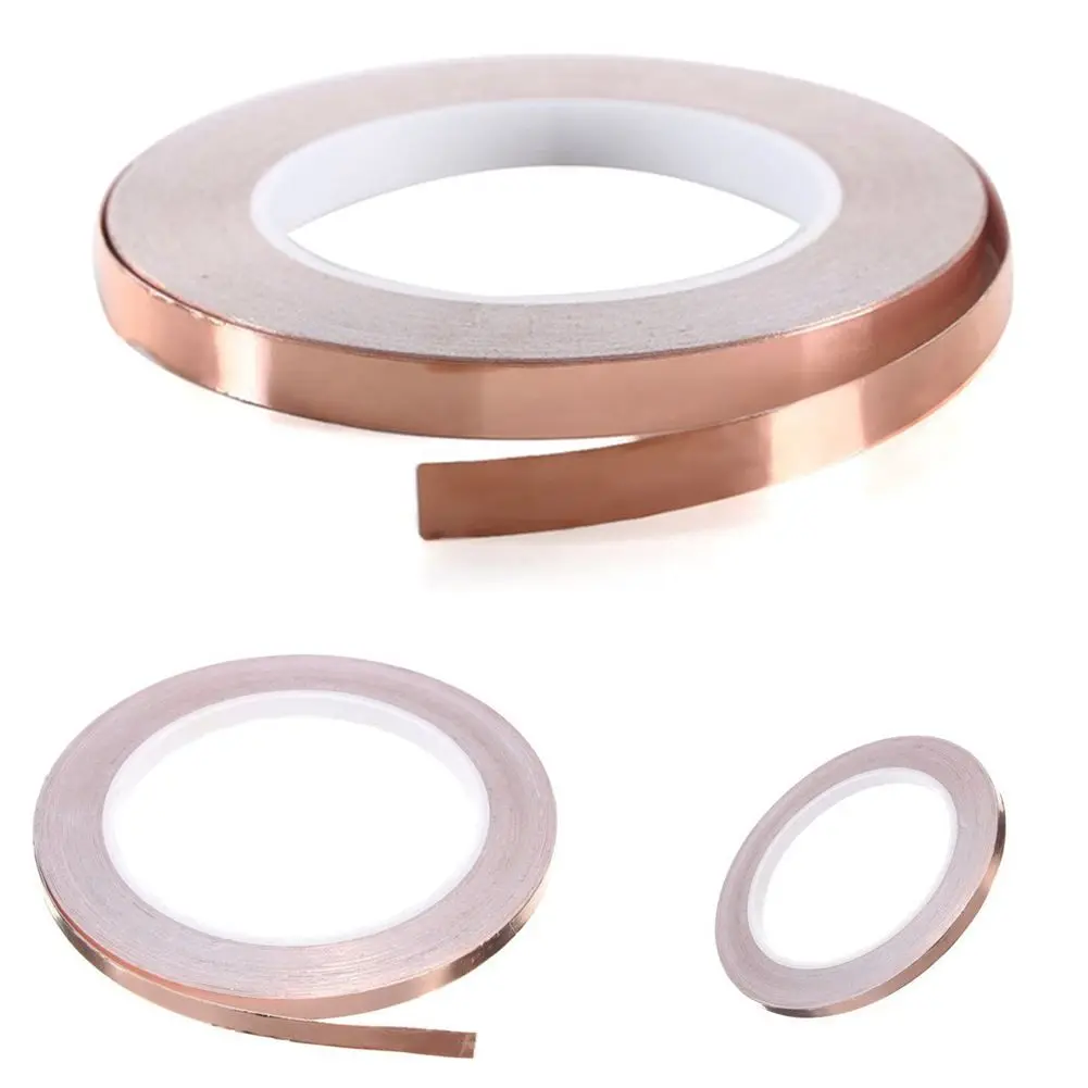 HOT 6mmx20 м рулон Медный Лист самоклеящаяся Лента Медная Фольга|foil tape|foil copperfoil roll |