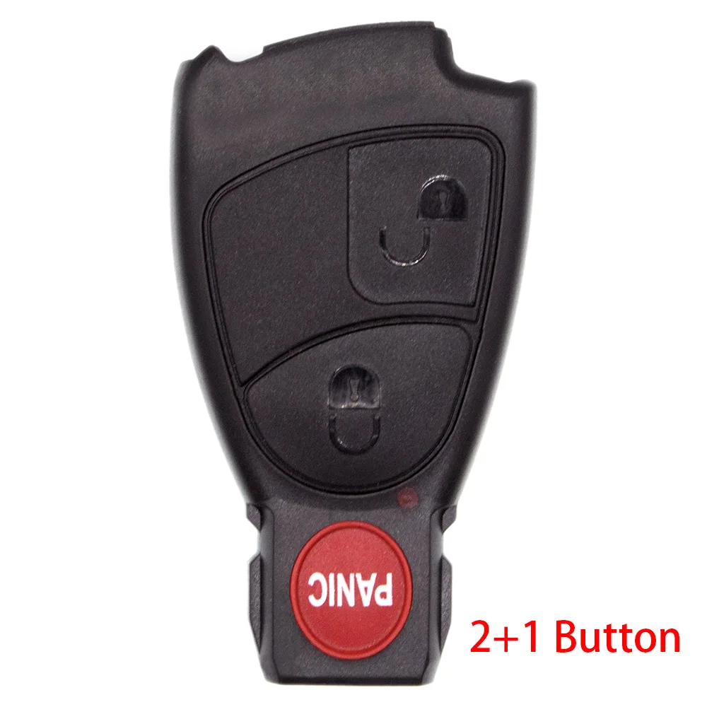 2 - 1 Button WhatsKey 3 кнопки ключ умный пульт дистанционного ключа оболочка Брелок чехол для Mercedes для Benz B C E S GML CL CLS CLA CLK W203 W204 W210 W211 W212 - Количество кнопок: 2 - 1 Button