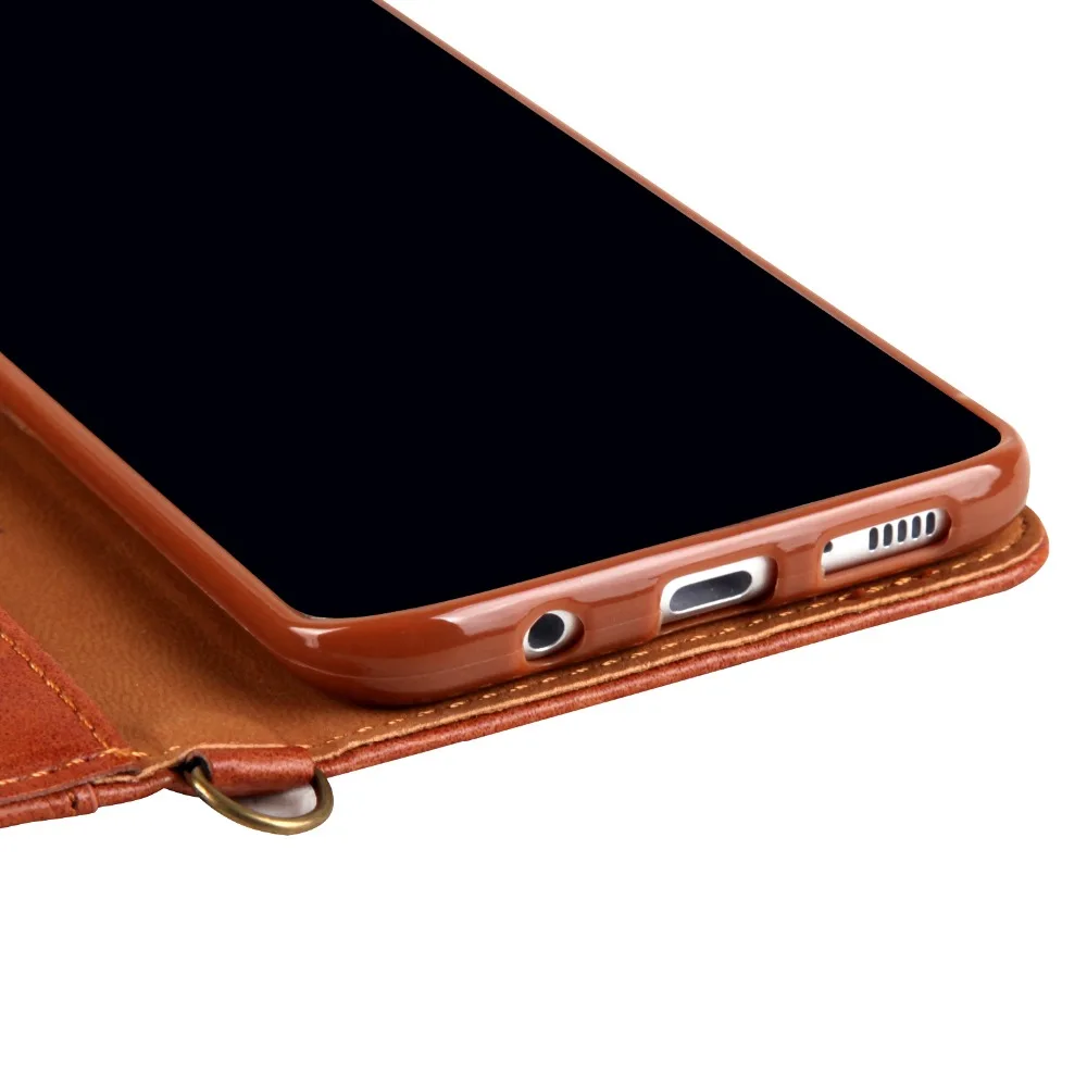 Роскошный деловой кожаный чехол для Samsung Galaxy S8 Plus с откидной магнитной подставкой