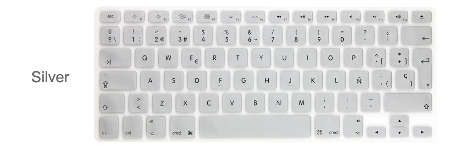 1 шт. EU Enter ES Испания испанское покрытие для клавиатуры для Macbook Air 13 дюймов силиконовый черный ноутбук Защитная панель для клавиатуры пленка