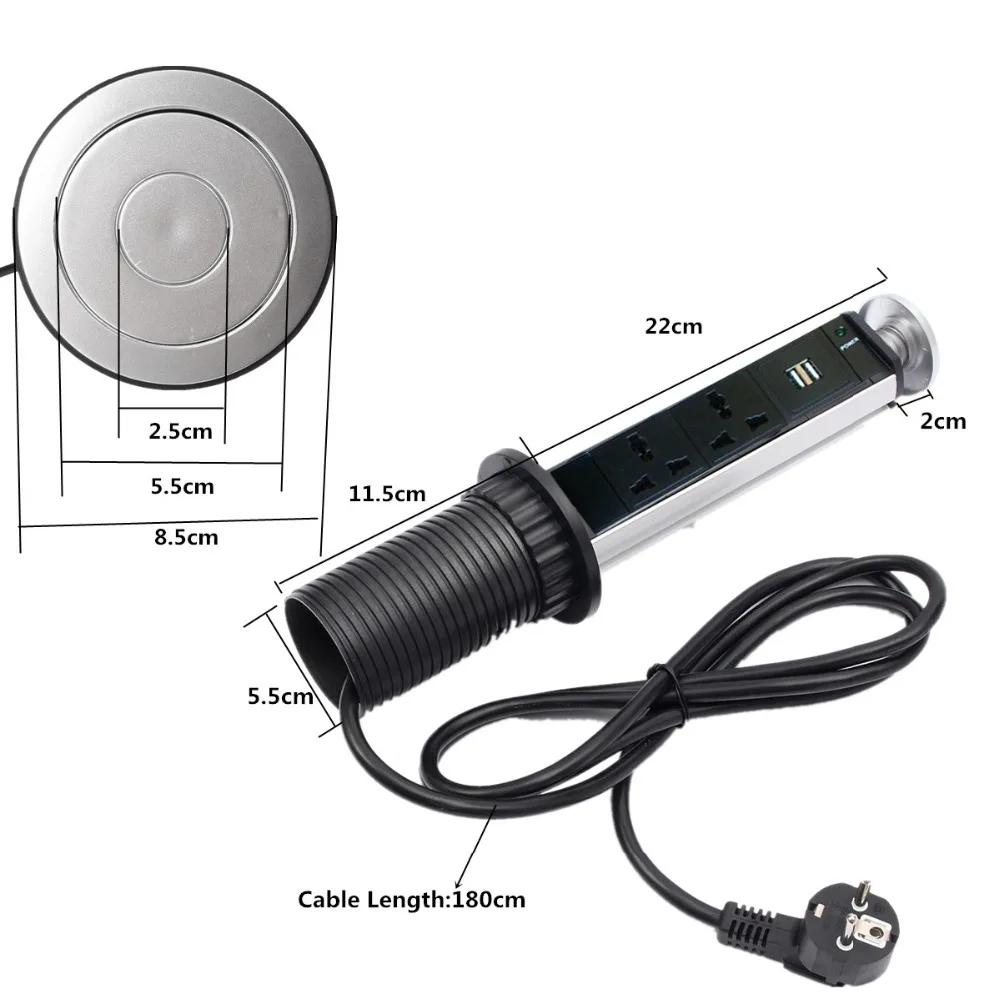 Штепсельная вилка США/Великобритания/ЕС/Австралия 1 * светодиод + 3 универсальное