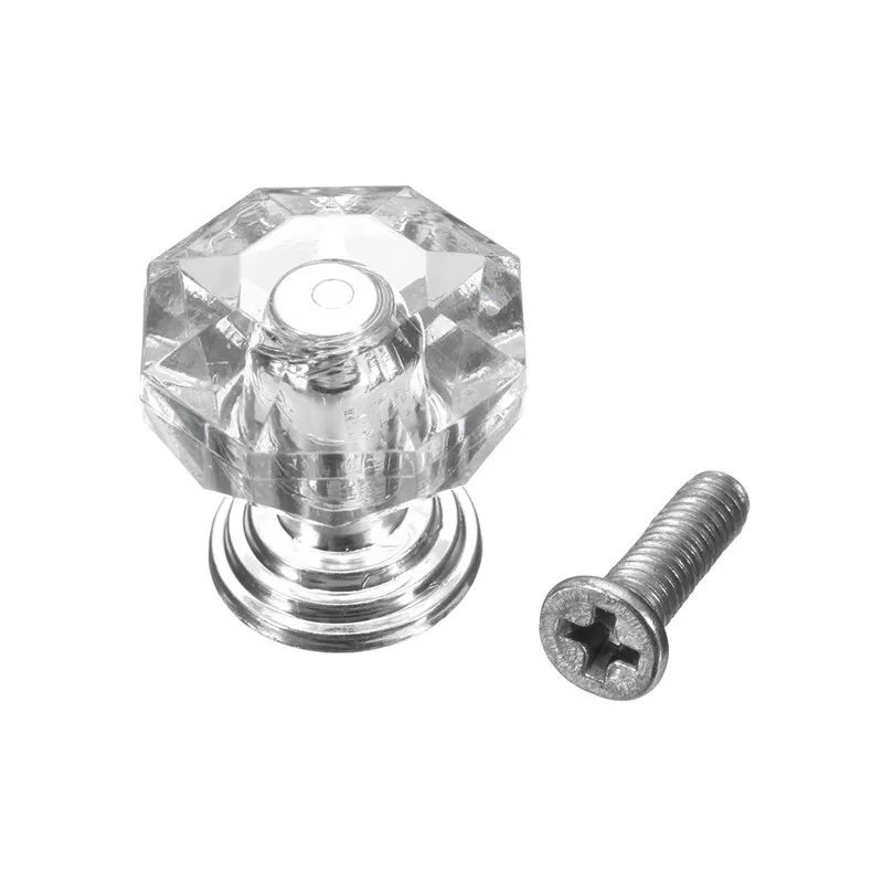 MTGATHER18mm Кристально Чистая Хрустальная дверь выдвижной ящик Мебельная ручка с резьбой Горячая по всему миру