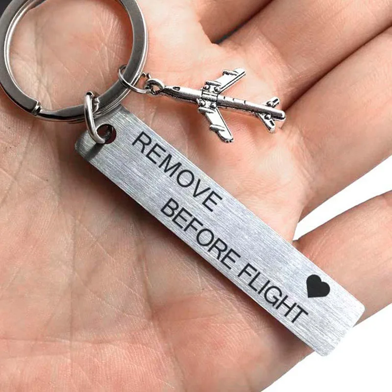 Remove before flight CLELO багажная бирка выгравирована Rmove перед полетом металлический багаж бирки для полёта экипаж, пилот любитель авиации аксессуары для путешествий - Цвет: Remove before flight