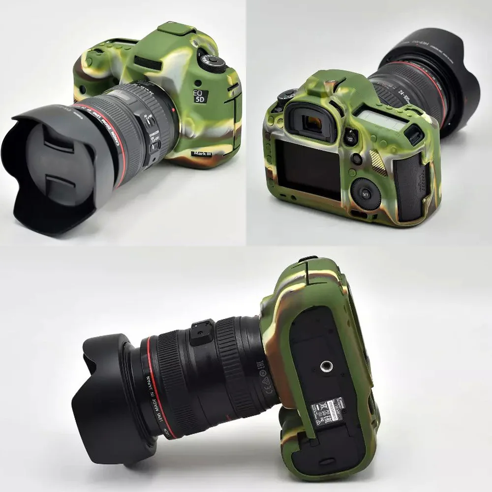 Мягкий силиконовый резиновый защитный корпус для камеры Canon EOS 5D Mark III|Сумки