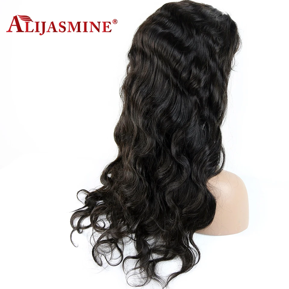 Transparent Lace Body Wave Front Human Hair Wigs For Black Women Brazilian Remy Natural Pre Plucked With Baby | Шиньоны и парики
