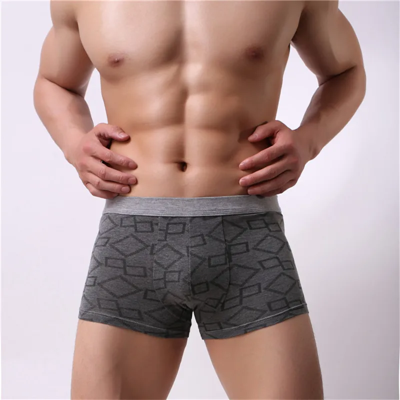 3 шт./лот однотонное классическое бамбуковое Мужское нижнее белье боксеры