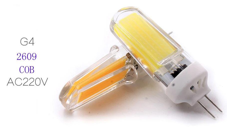 G4 Светодиодный светильник 12 В DC/AC 9 Вт 6 Вт светодиодный G4 светодиодный bombilla luz de la super brillante G4 COB de silicona bombillas ampolla G9