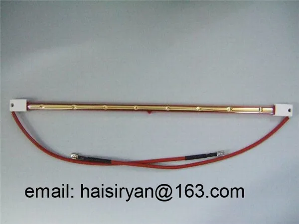 Углеродное волокно средней волны кварцевый галогенный нагреватель 600 Вт |