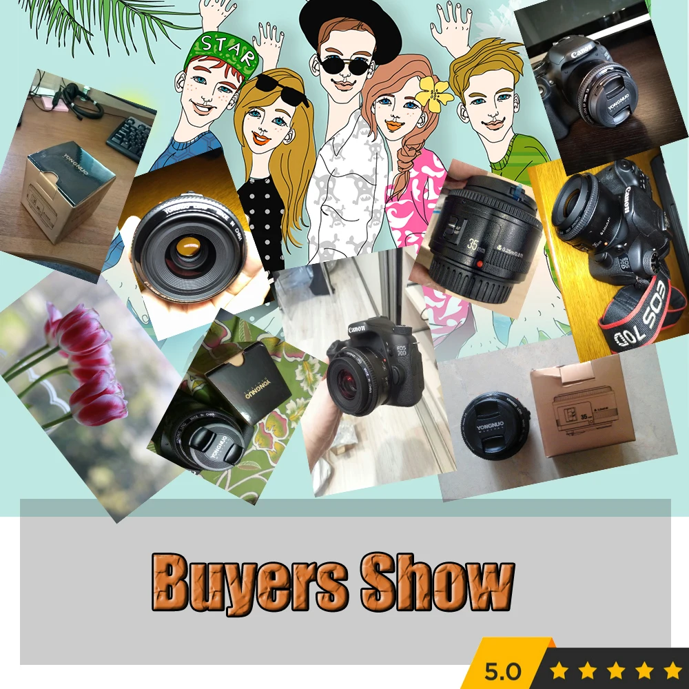 Объектив YONGNUO YN35mm F2 объектив камеры для Nikon Canon EOS YN35mm объективы AF MF широкоугольный объектив для 600D 60D 5DII 5D 500D 400D 650D 6