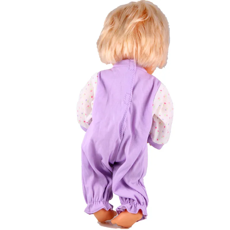 Одежда для кукол 41 см Nenuco Doll y su Hermanita фиолетовый топ в горошек эластичный