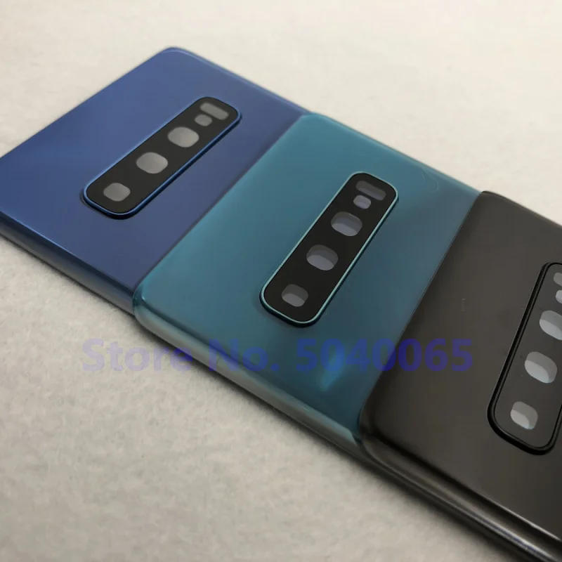 S10+ Задняя Батарейная Дверь Задняя стеклянная крышка корпуса Передняя Сенсорная панель Внешний объектив для samsung Galaxy S10 Plus G975 G975F инструмент для наклеек