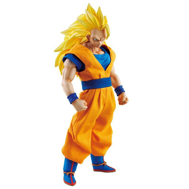 MegaHouse DOD Dragon Ball Z Son Goku ПВХ фигурка 21 см DOD Super Saiyan 3 Goku Коллекционная модель игрушки Figuarts DBZ figuaras