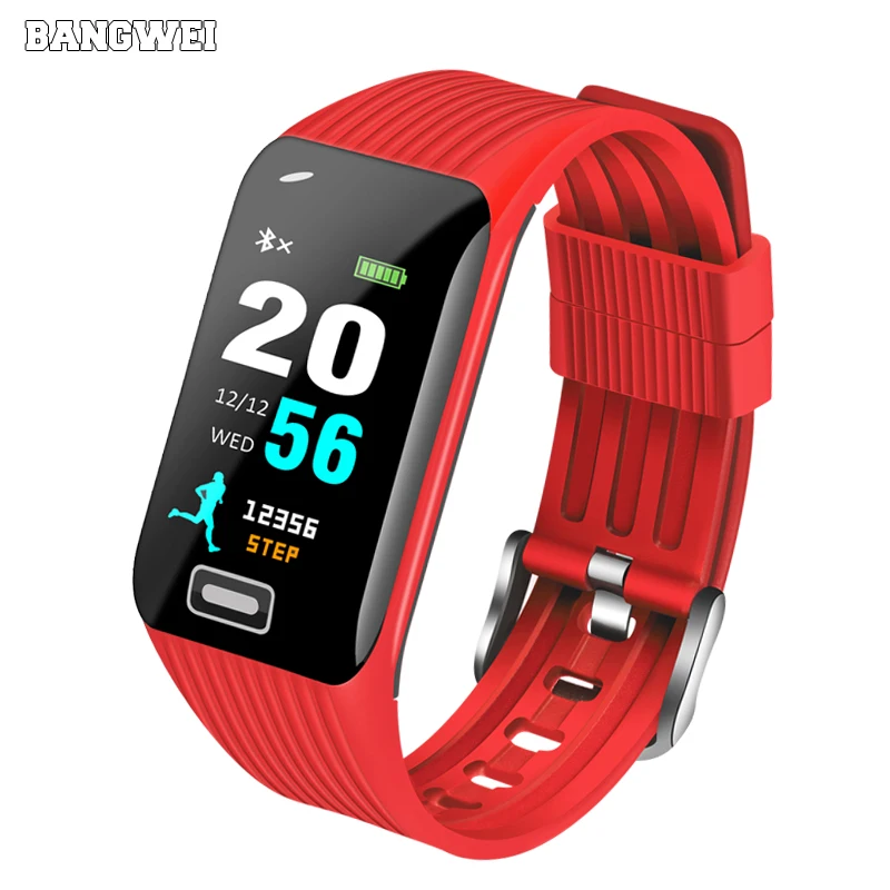 Мужские и женские Смарт часы BANGWEI фитнес трекер пульсометр монитор артериального