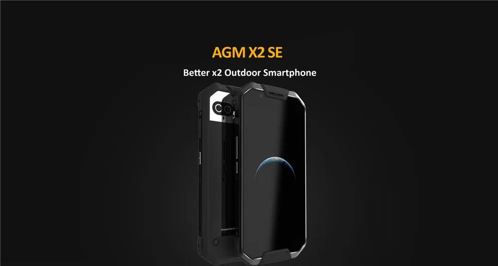AGM X2 SE 5," FHD Android 7,1 FDD LTE IP68 мобильный телефон 6 Гб 64 Гб MSM8976SG Восьмиядерный двойной 12 МП 6000 мАч без плавающего модуля