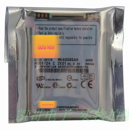 1.8inch 60GB HDD MK6008GAH replace mk8009gah mk1011gah mk1214gah hs122jc hs122jb hs10tjb U110 K12 d430 D420 New | Электроника