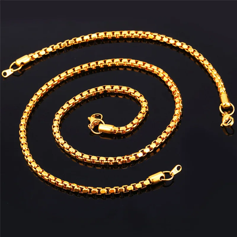 Мужской ювелирный комплект из цепочки и браслета нержавеющей стали | Украшения