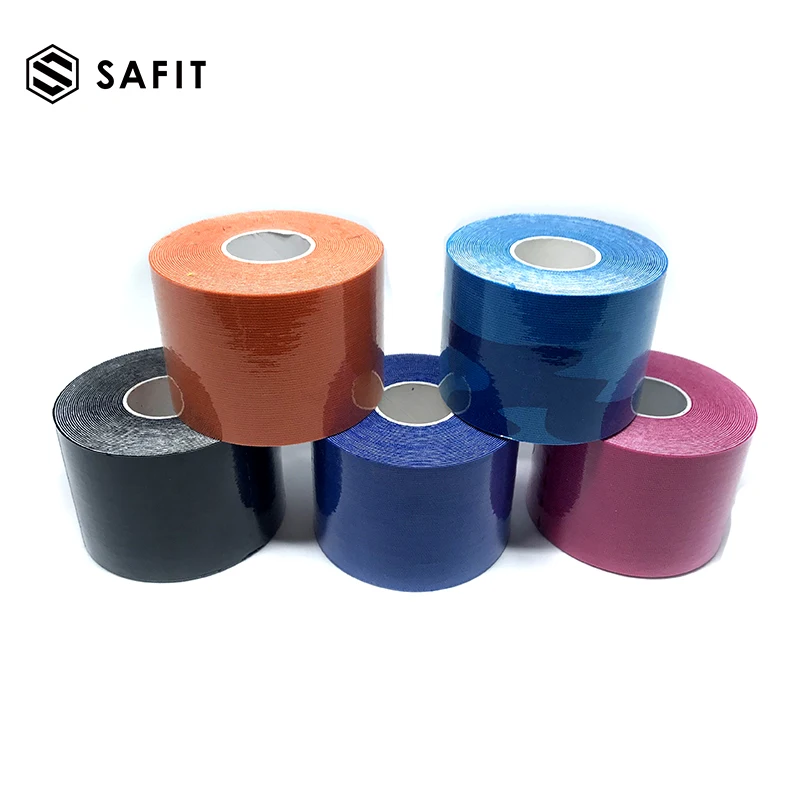 Кинезиологическая лента SaFit 2x197 дюйма неограненная лучшая водонепроницаемая