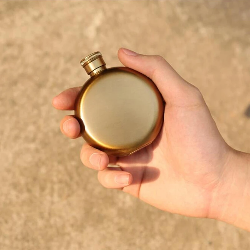 3oz/5 унций из нержавеющей стали с медным покрытием мини плоская фляжка модное