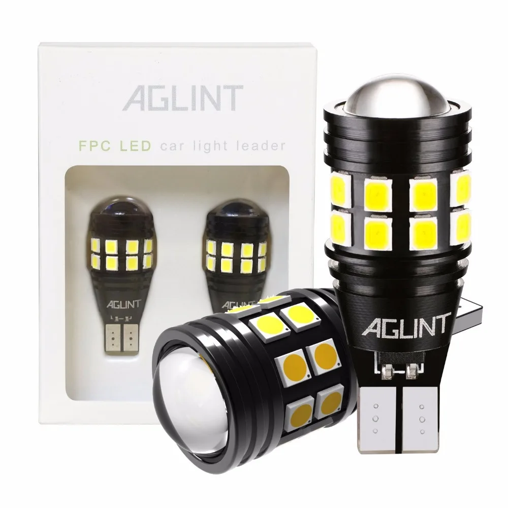AGLINT 2 шт. T15 T16 W16W 921 912 Автомобильная Запасная лампа задние фонари светодиодный Canbus