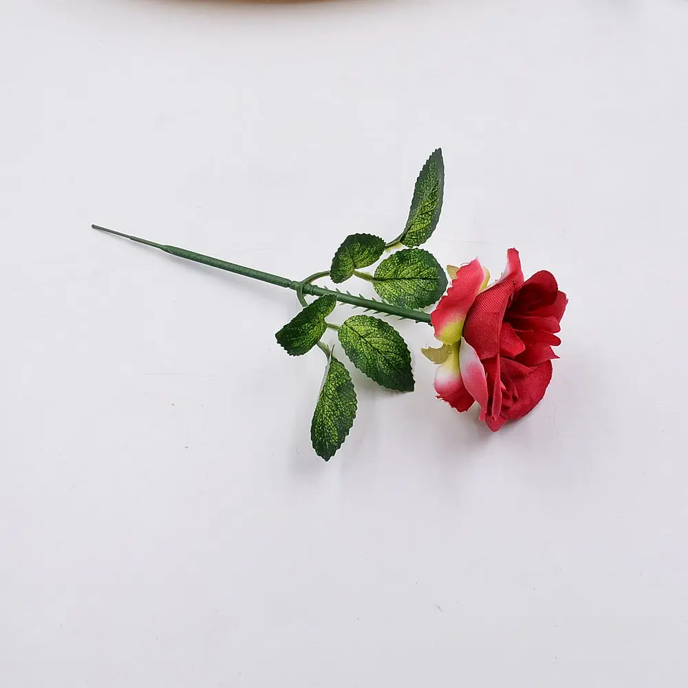 Искусственный цветок 10 шт. Шелковый лист Свадебный комод сделай сам венок роза