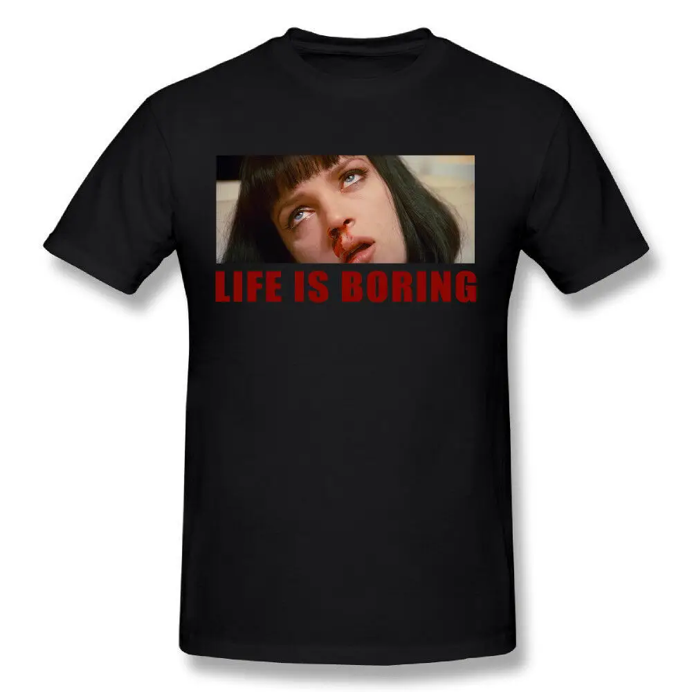 2019 Забавные футболки с надписью Life Is Boring футболка коротким рукавом изображением