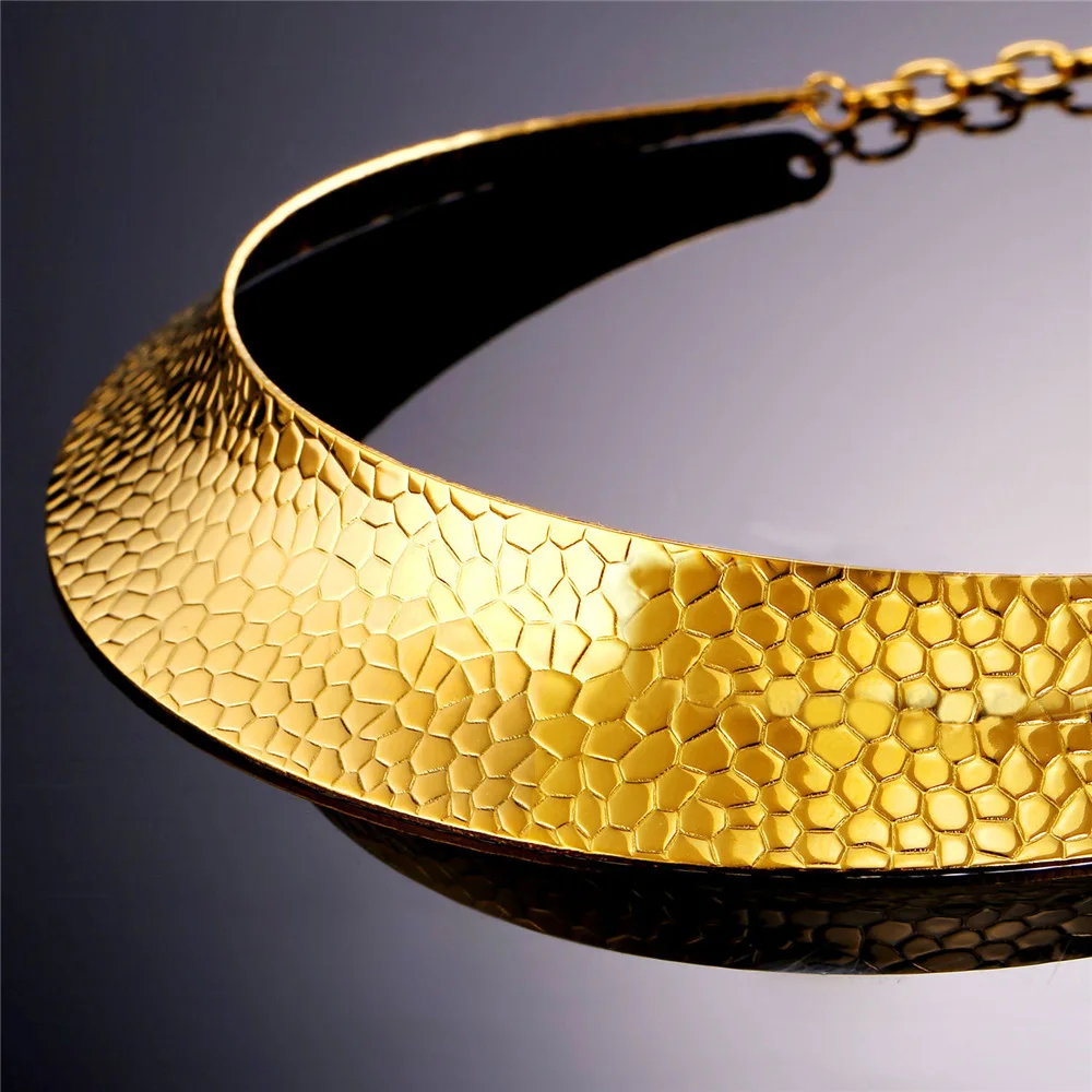 U7 Нержавеющий Сталь Колье Воротник Ожерелье Для Женщин Ювелирные Изделия