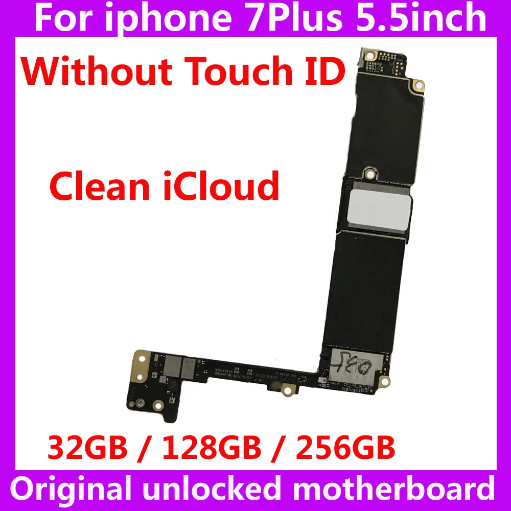 Материнская плата для Apple A10 IOS 100% оригинальная материнская без touch ID iphone 7 Plus 32 ГБ 128
