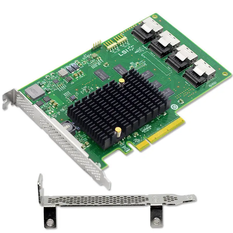 

LSI LSI00244 (9201-16i) PCI-Express 2.0 x8 SATA / SAS Host Bus Adapter Card