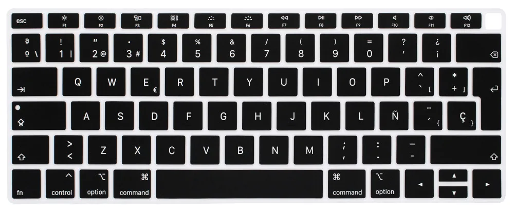 Redlai силиконовый мягкий чехол для клавиатуры Macbook Air 13 Модель A1932 retina& Touch ID EU Verstion испанский итальянский