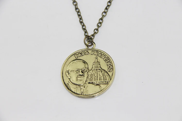 ZRM модное ювелирное изделие винтажное ожерелье с подвеской в виде папы Франсиска