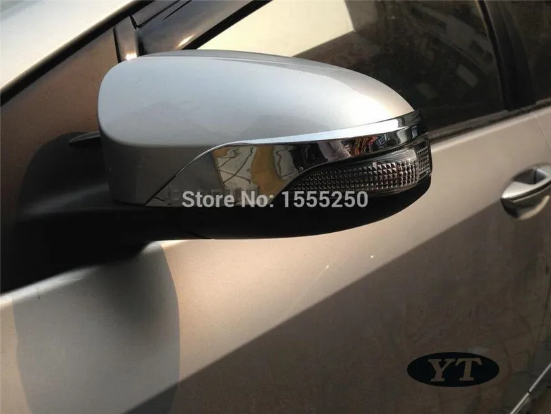 Авто зеркало заднего вида отделка, боковое зеркало Наклейка для Toyota corolla, ABS хром, 2 шт./партия, автомобильные аксессуары