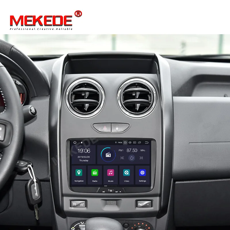 4 ядра android 9 0 dvd мультимедиа плеер для dacia lodgy Logan Duster Sandero с радио Wi Fi gps навигации ips