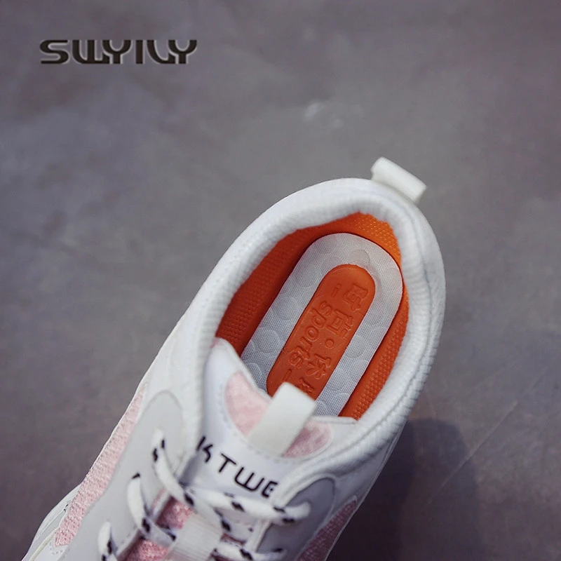 Женская обувь SWYIVY женские кроссовки из искусственной кожи на платформе женская