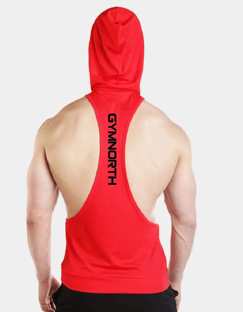 GYMNORTH мужские толстовки с капюшоном, одежда для фитнеса, бодибилдинг, майка, мужская спортивная одежда без рукавов, футболки