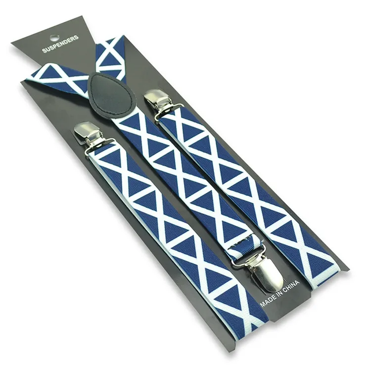 triangular striped Разноцветный полосатый клетчатый сарафан в клетку, джинсовые штаны с подтяжками для мужчин и женщин, эластичные подтяжки на 2,5 см - Цвет: triangular striped