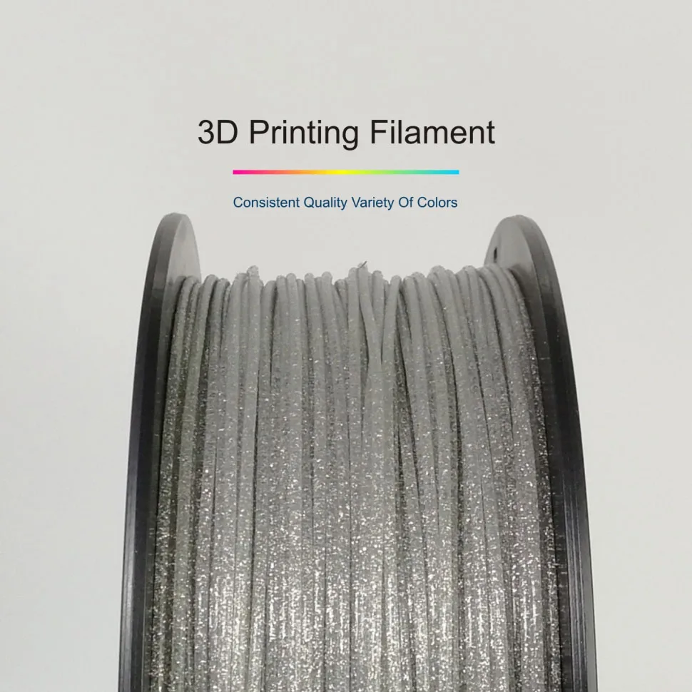 TOPZEAL 3D-принтеры блестящие PLA Синтетическая нить 1кг(2.2lbs) 1,75 мм+/-0,03 мм, блестящие Сияющие цвет: черный, Синий Розовый золотого, серебряного цвета Цвет