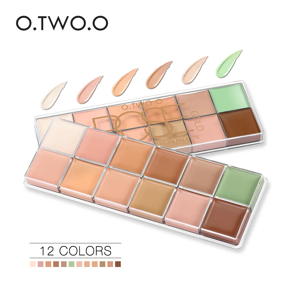 O.TW O.O большая крышка для лица консилер крем Contour Pro Макияж Foudantion 12 цветов Platte